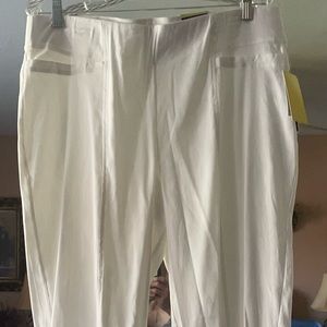 NWT Jules & Leopold White Pull On Slacks size Large